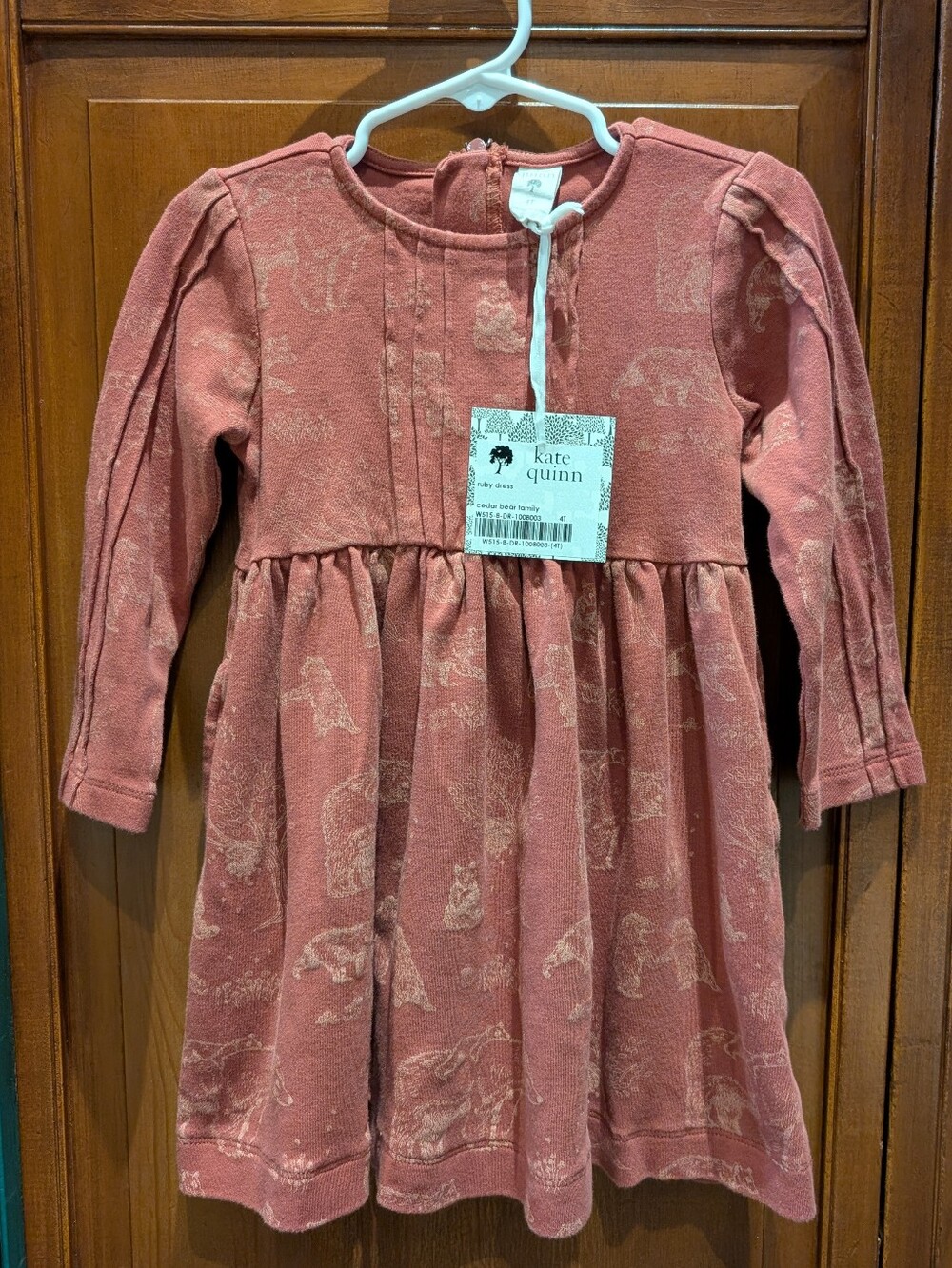 Nwt Kate Quinn Ruby Dress Cedar Bear Family 4T